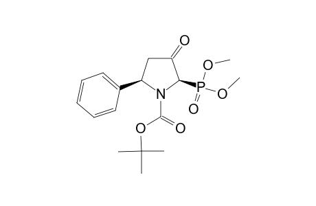 DIMETHYL-(2R,5R)-(+)-N-(TERT.-BUTOXYCARBONYL)-3-OXO-5-PHENYLPYRROLIDINE-2-PHOSPHONATE