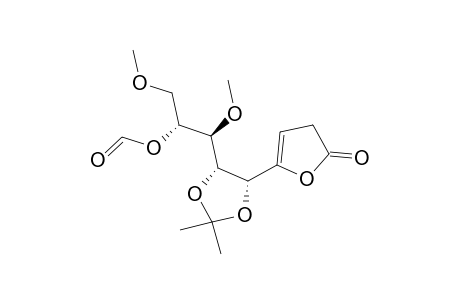 (1S)-4-O-Formyl-1,2-O-isopropylidene-3,5-di-O-methyl-1-(4'-oxo-1(3''H)-furanyl)-D-arabiniitol
