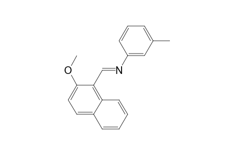 N-[(E)-(2-Methoxy-1-naphthyl)methylidene]-3-methylaniline