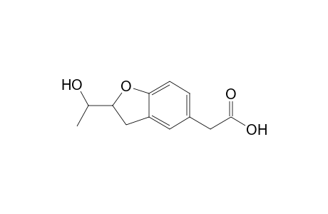5-Benzofuranacetic acid, 2,3-dihydro-2-(1-hydroxyethyl)-