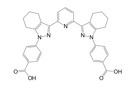 4-[3-[6-[1-(4-carboxyphenyl)-4,5,6,7-tetrahydroindazol-3-yl]-2-pyridinyl]-4,5,6,7-tetrahydroindazol-1-yl]benzoic acid