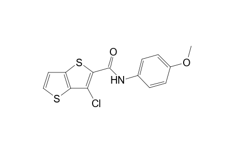 6-chloro-N-(4-methoxyphenyl)thieno[3,2-b]thiophene-5-carboxamide
