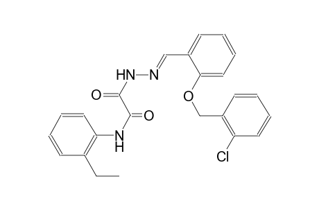 acetic acid, [(2-ethylphenyl)amino]oxo-, 2-[(E)-[2-[(2-chlorophenyl)methoxy]phenyl]methylidene]hydrazide