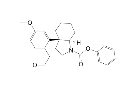 (3aS,7aR)-3a-[2-(2-ketoethyl)-5-methoxy-phenyl]-3,4,5,6,7,7a-hexahydro-2H-indole-1-carboxylic acid phenyl ester