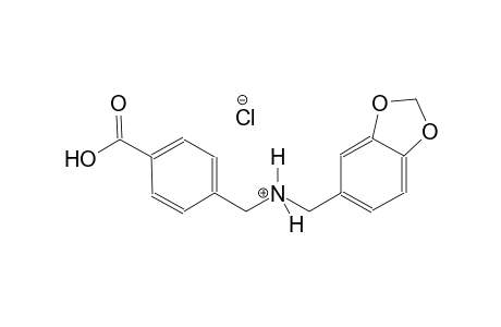 1,3-benzodioxole-5-methanaminium, N-[(4-carboxyphenyl)methyl]-, chloride
