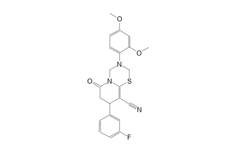 2H,6H-pyrido[2,1-b][1,3,5]thiadiazine-9-carbonitrile, 3-(2,4-dimethoxyphenyl)-8-(3-fluorophenyl)-3,4,7,8-tetrahydro-6-oxo-