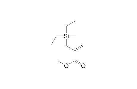 2-Propenoic acid, 2-[(diethylmethylsilyl)methyl]-, methyl ester