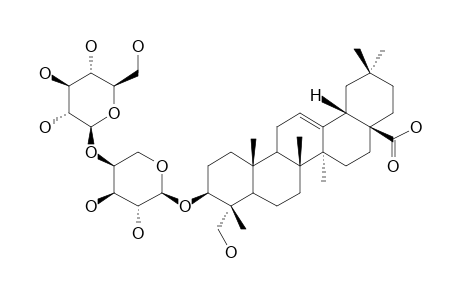 ALPHA-FATISIN;3-0-BETA-D-GLUCOPYRANOSYL-(1''-2')-ALPHA-L-ARABINOPYRANOSYLHEDERAGENIN