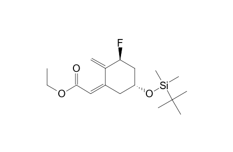 [3S-(1Z,3.beta.,5.alpha.)]-[3-fluoro-5-[[(1,1-dimethylethyl)dimethylsilyl]oxy]-2-methylenecyclohexylidene]acetic acid ethyl ester