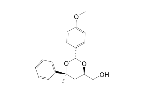 (2R,4R,6S)-2-p-Methoxyphenyl-4-hydroxymethyl-6-methyl-6-phenyl-1,3-dioxacyclohexane