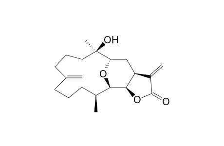 3,13-Epoxy-4-hydroxycembra-8(19),15(17)-dien-16,14-olide