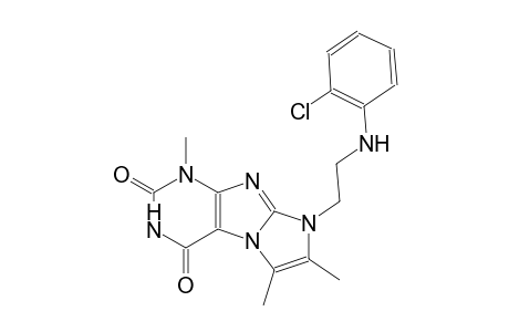 1H-imidazo[2,1-f]purine-2,4(3H,8H)-dione, 8-[2-[(2-chlorophenyl)amino]ethyl]-1,6,7-trimethyl-