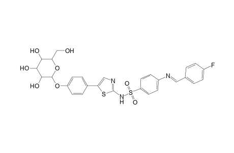 2-(Sulfamoylphenyl)-4'-(imino-4-fluorobenzal)-4-(4''-O-.beta.-D-glucosidoxyphenyl)-thiazole