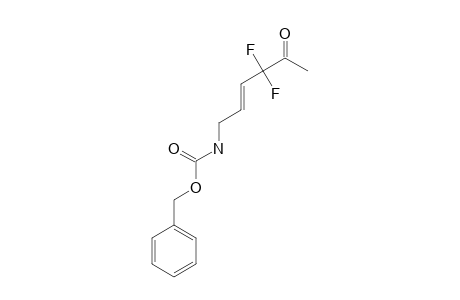 N-(BENZYLOXYCARBONYL)-4,4-DIFLUORO-5-OXO-HEX-2-ENYLAMIDE