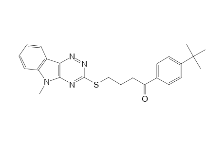 1-(4-tert-butylphenyl)-4-[(5-methyl-[1,2,4]triazino[5,6-b]indol-3-yl)sulfanyl]butan-1-one