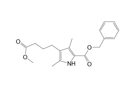 1H-Pyrrole-3-butanoic acid, 2,4-dimethyl-5-[(phenylmethoxy)carbonyl]-, methyl ester