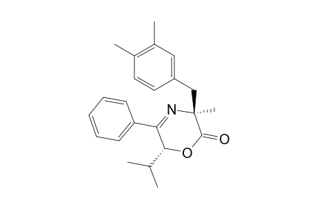 (3S,6R)-3-(3,4-Dimethylbenzyl)-6-isopropyl-3-methyl-5-phenyl-3,6-dihydro-2H-1,4-oxazin-2-one
