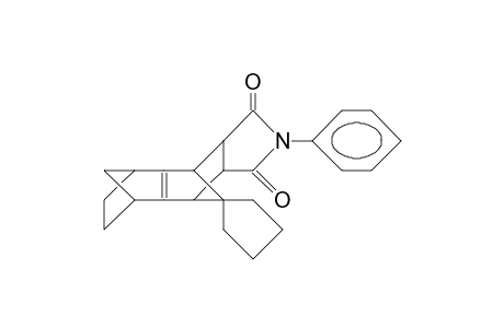 anti, endo-1',2',3',4',5',6',7',8'-Octathydro-N-phenyl-spiro(cyclopentane-1,9'-(1,4-5,8)-dimethano-naphthalene)-6',7'-di