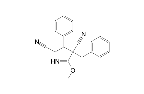 2-Benzyl-2,4-dicyano-3-phenyl-butyrimidic acid methyl ester