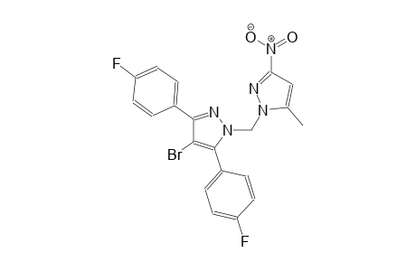 4-bromo-3,5-bis(4-fluorophenyl)-1-[(5-methyl-3-nitro-1H-pyrazol-1-yl)methyl]-1H-pyrazole