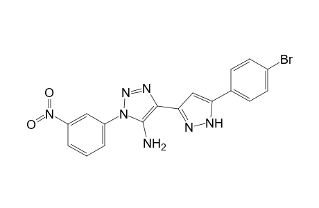 5-[3-(4-bromophenyl)-1H-pyrazol-5-yl]-3-(3-nitrophenyl)-1,2,3-triazol-4-amine