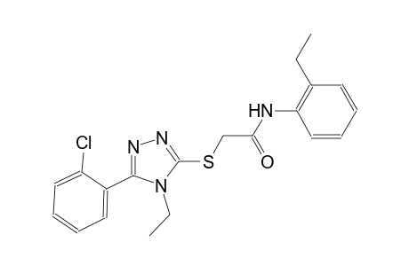 2-{[5-(2-chlorophenyl)-4-ethyl-4H-1,2,4-triazol-3-yl]sulfanyl}-N-(2-ethylphenyl)acetamide