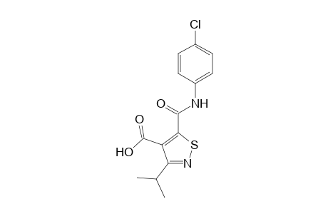 4-Isothiazolecarboxylic acid, 5-[[(4-chlorophenyl)amino]carbonyl]-3-(1-methylethyl)-