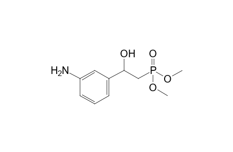 Dimethyl 2-hydroxy-2-(3'-aminophenyl)ethylphosphonate