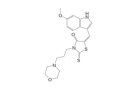 4-thiazolidinone, 5-[(6-methoxy-1H-indol-3-yl)methylene]-3-[3-(4-morpholinyl)propyl]-2-thioxo-, (5E)-