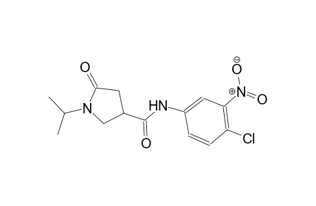 3-pyrrolidinecarboxamide, N-(4-chloro-3-nitrophenyl)-1-(1-methylethyl)-5-oxo-