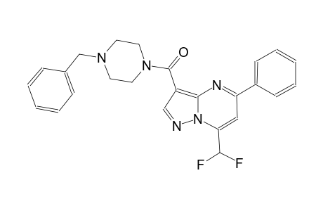 3-[(4-benzyl-1-piperazinyl)carbonyl]-7-(difluoromethyl)-5-phenylpyrazolo[1,5-a]pyrimidine