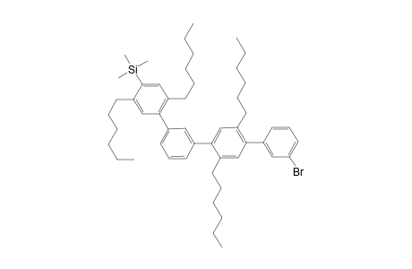 3'-Bromo-5-trimethylsilylbis[1-(1,4-dihexylphenyl)benzene]