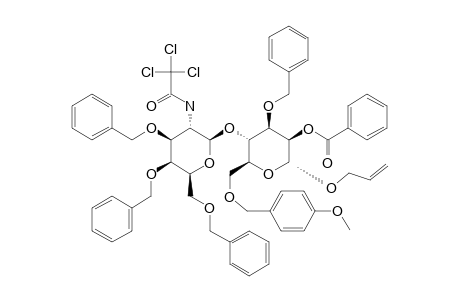 #22;ALLYL-[3,4,6-TRI-O-BENZYL-2-DEOXY-2-TRICHLOROACETAMIDO-BETA-D-GALACTOPYRANOSYL-(1->4)]-2-O-BENZOYL-3-O-BENZYL-6-O-(4-METHOXYBENZYL)-ALPHA-D-MANNOPYRANOSIDE
