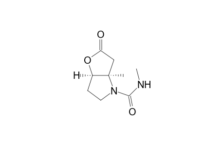 cis-N-[(methylamino)carbonyl]-2-methyl-3-hydroxypyrrolidine-2-acetic acid lactone