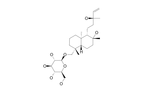 ENT-14-LABDEN-8-BETA,13-ALPHA-DIOL_19-O-BETA-D-GLUCOPYRANOSIDE
