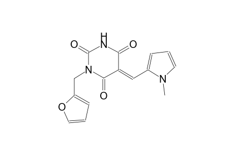 (5E)-1-(2-furylmethyl)-5-[(1-methyl-1H-pyrrol-2-yl)methylene]-2,4,6(1H,3H,5H)-pyrimidinetrione