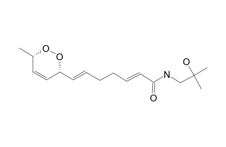 TIMURAMIDE_B;(2-E,6-E,9-Z)-8,11-ENDO-PEROXY-N-(2-HYDROXY-2-METHYLPROPYL)-2,6,9-DODECATRIENAMIDE