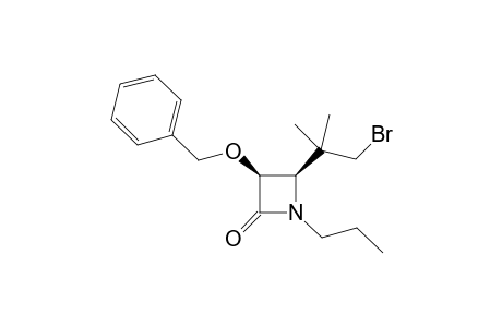 (3S,4R)-3-benzoxy-4-(2-bromo-1,1-dimethyl-ethyl)-1-propyl-azetidin-2-one