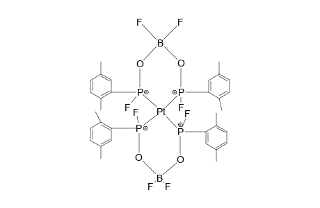 bis[(2',5'-Dimethylphenylphosphono-fluoridite)difluoroborato]platinium (II)