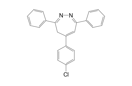 4H-1,2-Diazepine, 5-(4-chlorophenyl)-3,7-diphenyl-