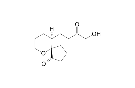 (5S*,10S*)-10-(4-hydroxy-3-oxobutyl)-6-oxaspiro[4.5]decan-1-one