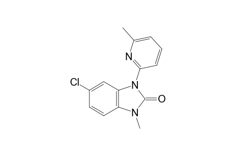 5-chloro-1-methyl-3-(6-methyl-2-pyridyl)-2-benzimidazolinone