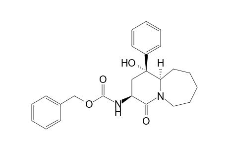 (phenylmethyl) N-[(1R,3S,10aR)-1-oxidanyl-4-oxidanylidene-1-phenyl-2,3,6,7,8,9,10,10a-octahydropyrido[1,2-a]azepin-3-yl]carbamate