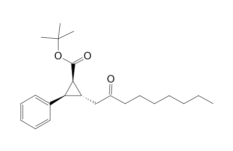 t-Butyl [(1R,2S,3R)-3-phenyl-1-(2''-heptyloxoethyl)]cyclopropane-2-carboxylate