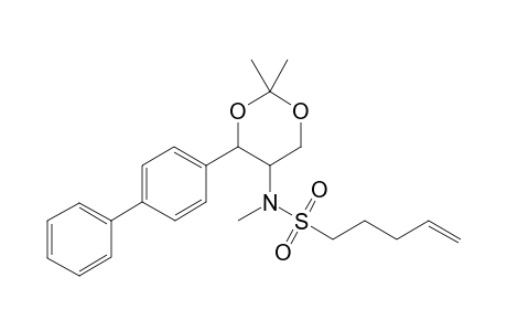 N-[4-{[(1',1''-Biphenyl-4'-yl)-2,2-dimethyl-1,3-dioxan-5-yl]-(N-methylpent-4-ene)sulfonamide