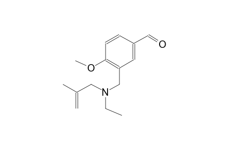 3-{[ethyl(2-methyl-2-propenyl)amino]methyl}-4-methoxybenzaldehyde