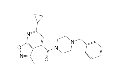 isoxazolo[5,4-b]pyridine, 6-cyclopropyl-3-methyl-4-[[4-(phenylmethyl)-1-piperazinyl]carbonyl]-