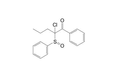 2-Chloro-1-phenyl-2-phenylsulfinylpentan-1-one