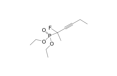 Diethyl 1-fouoro-1-methyl-2-pentynephosphate
