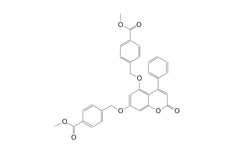 methyl 4-{[(7-{[4-(methoxycarbonyl)benzyl]oxy}-2-oxo-4-phenyl-2H-chromen-5-yl)oxy]methyl}benzoate